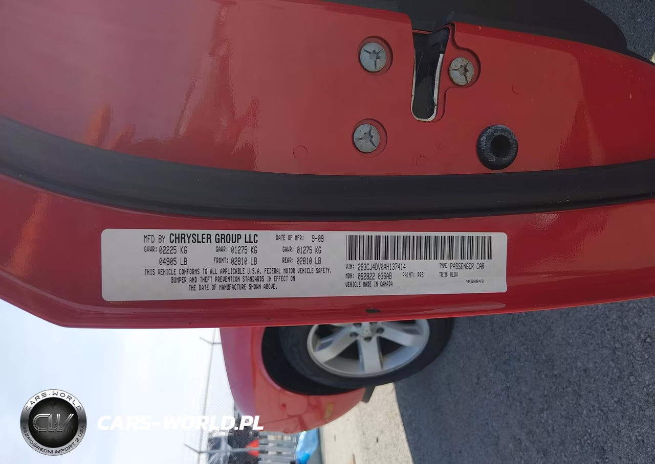 2010 Dodge Challenger Se VIN:2B3CJ4DV0AH137414 - 9