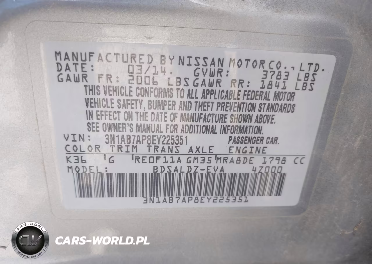 2014 Nissan Sentra Sv VIN:3N1AB7AP8EY225351 - 9