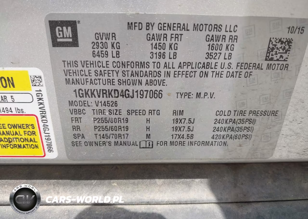 2016 GMC Acadia Slt-1 VIN:1GKKVRKD4GJ197066 - 9