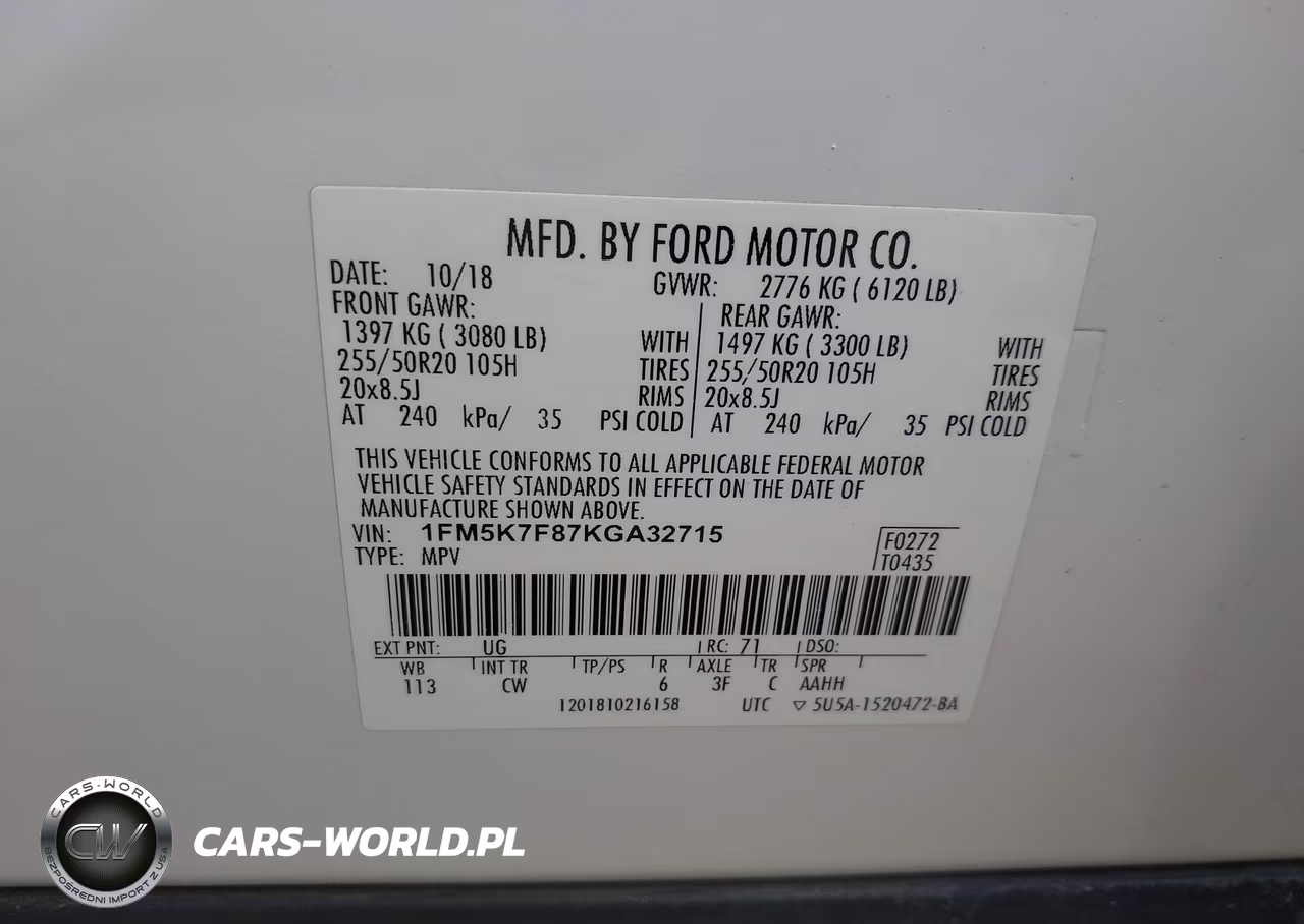 2019 Ford Explorer Limited VIN:1FM5K7F87KGA32715 - 9