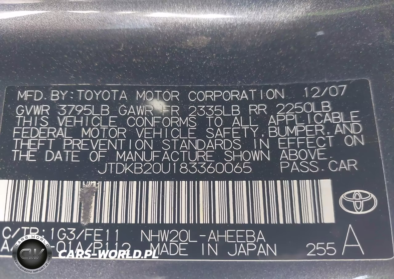 2008 Toyota Prius VIN:JTDKB20U183360065 - 9