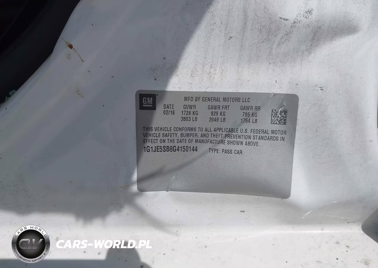 2016 Chevrolet Sonic Ltz Auto VIN:1G1JE5SB8G4150144 - 9
