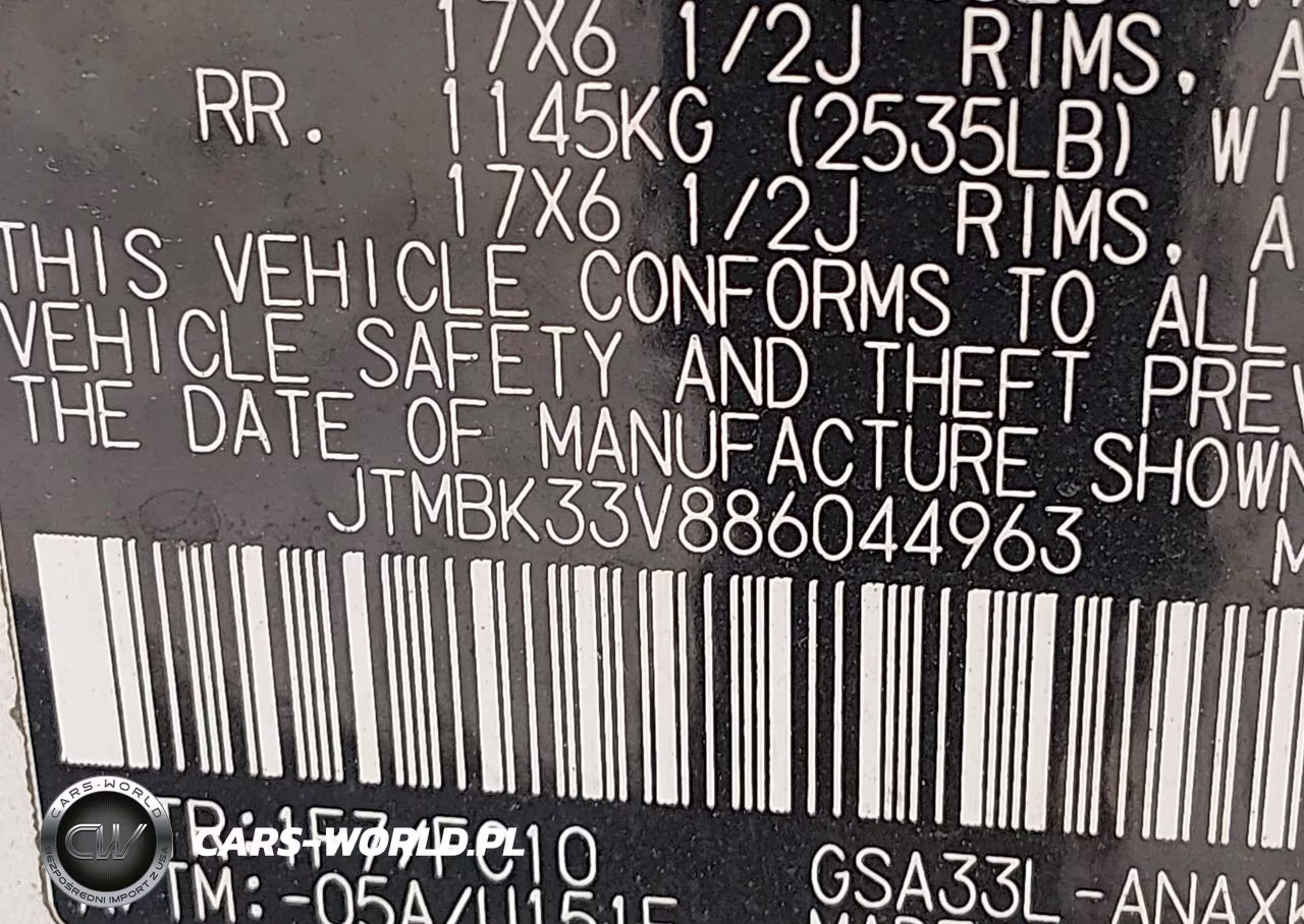 2008 Toyota Rav4 Base V6 VIN:JTMBK33V886044963 - 9