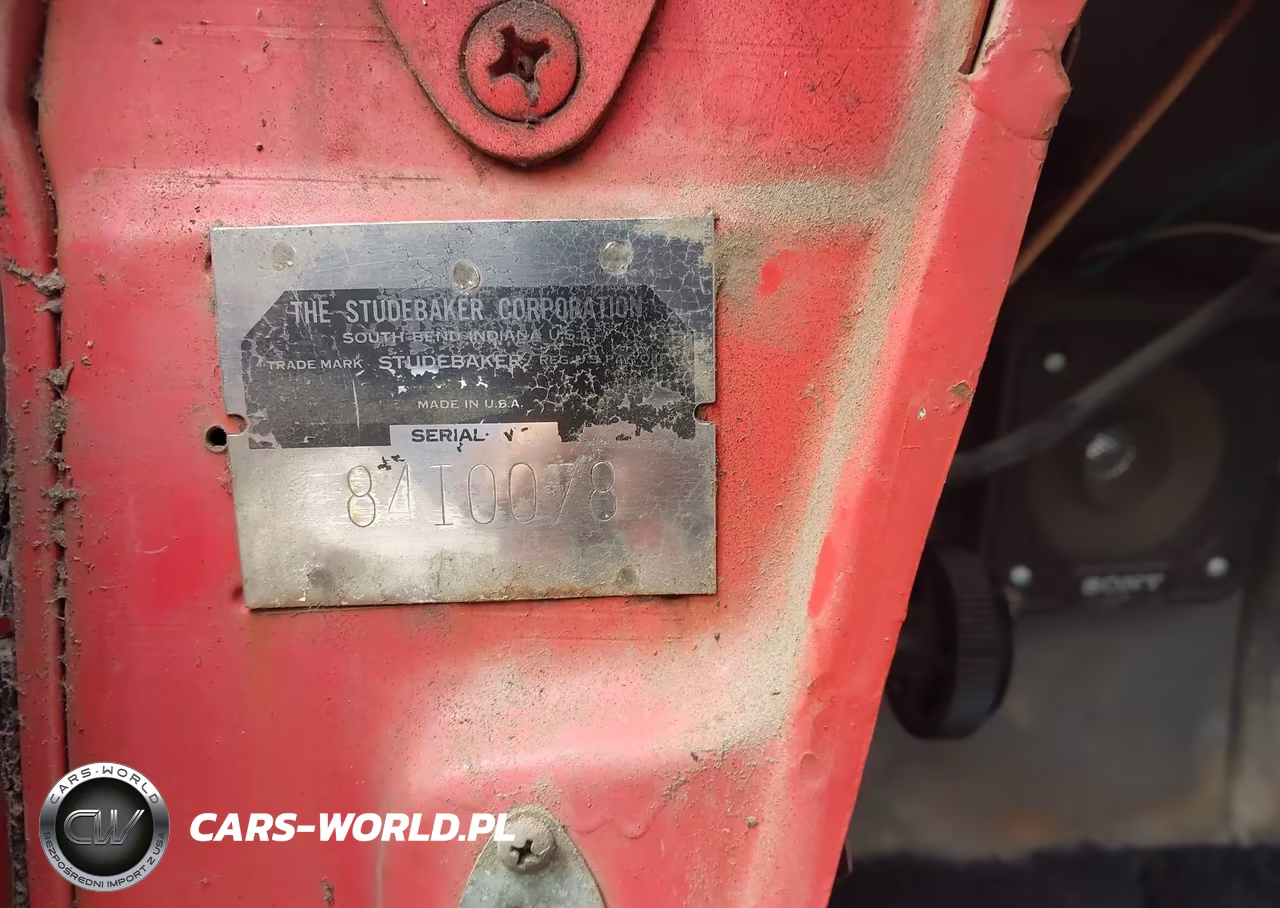 1955 Studebaker Commander VIN:8410078 - 9