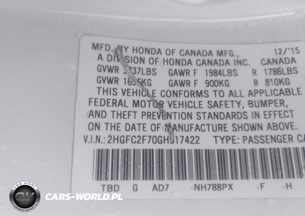 2016 Honda Civic Ex VIN:2HGFC2F70GH517422 - 9