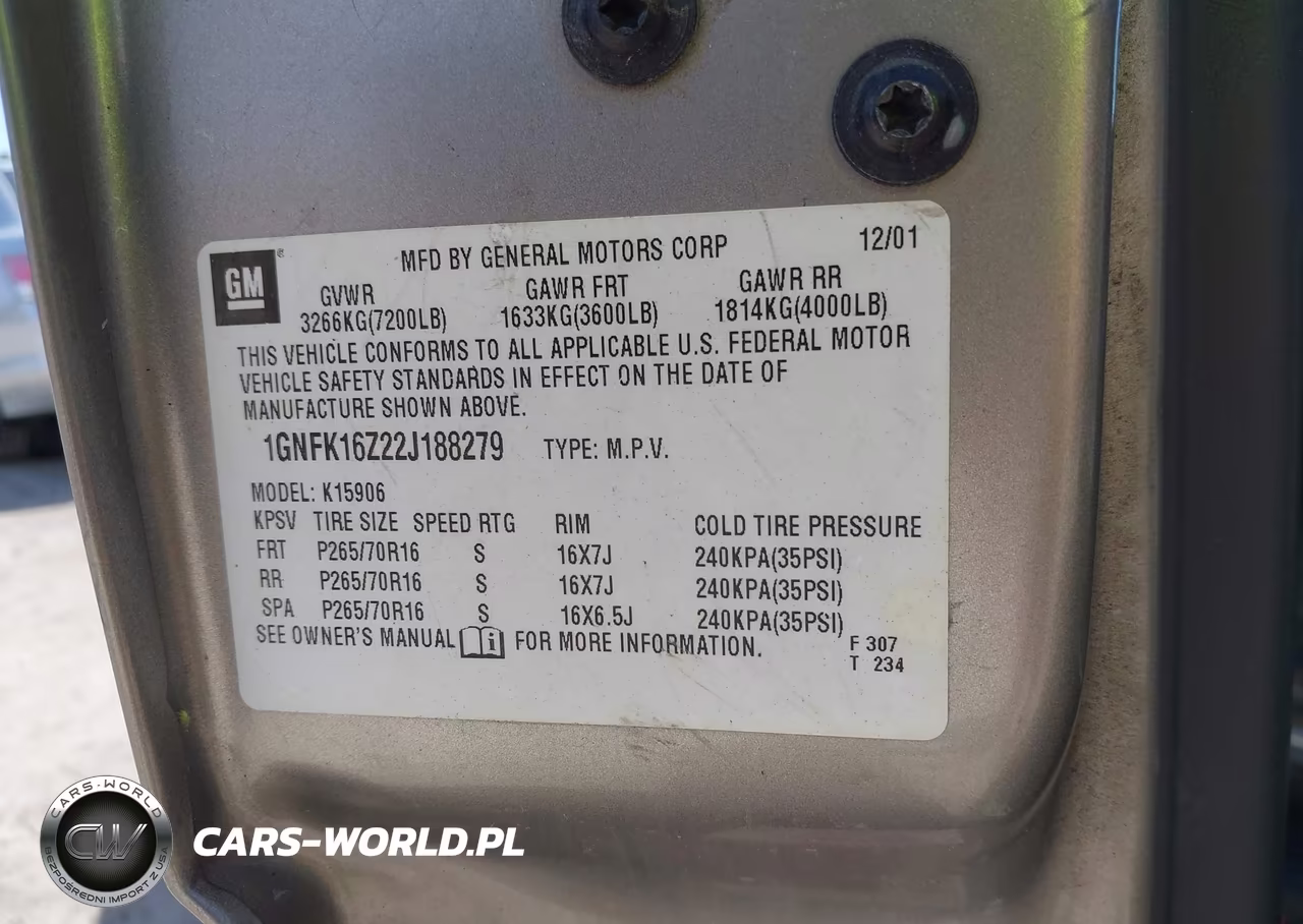 2002 Chevrolet Suburban 1500 Lt VIN:1GNFK16Z22J188279 - 9