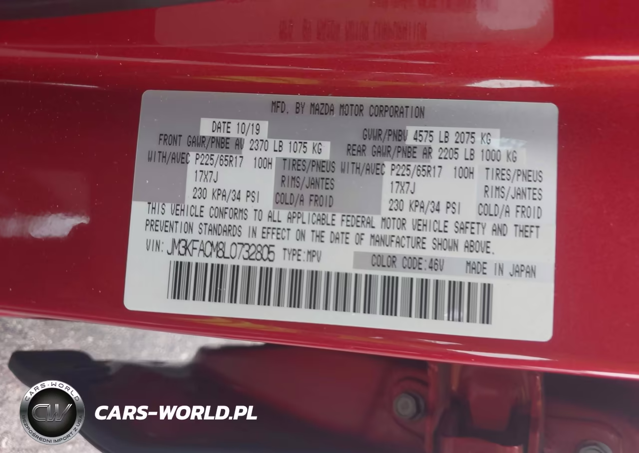 2020 Mazda Cx-5 Touring VIN:JM3KFACM8L0732805 - 9