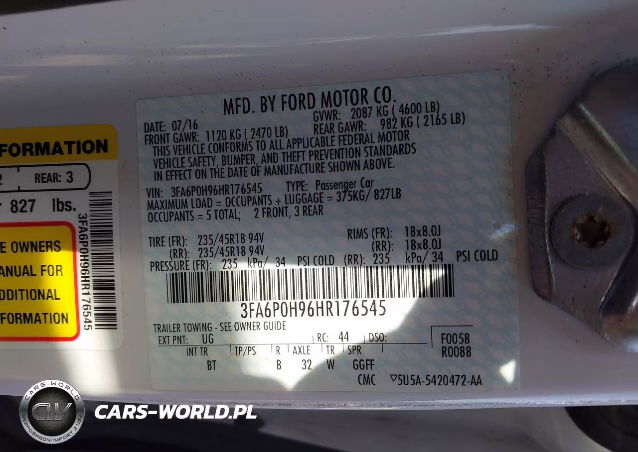 2017 Ford Fusion Se VIN:3FA6P0H96HR176545 - 9