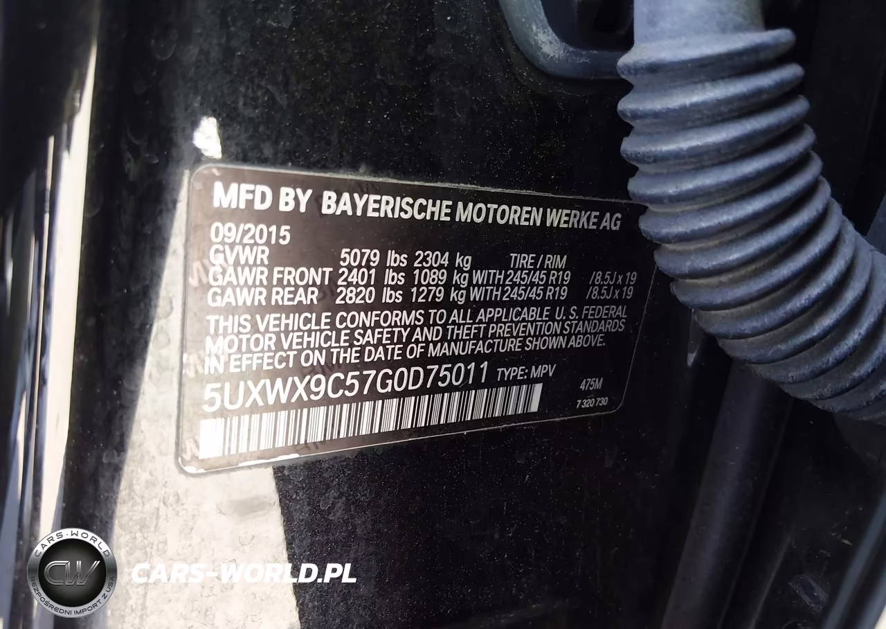 2016 BMW X3 xDrive28I VIN:5UXWX9C57G0D75011 - 9
