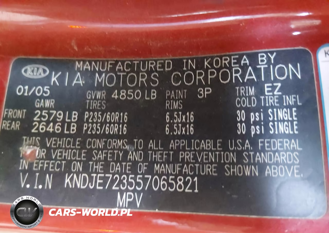2005 Kia Sportage Ex V6-Lx V6 VIN:KNDJE723557065821 - 9