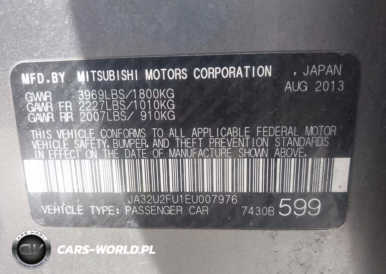 2014 Mitsubishi Lancer Es VIN:JA32U2FU1EU007976 - 9