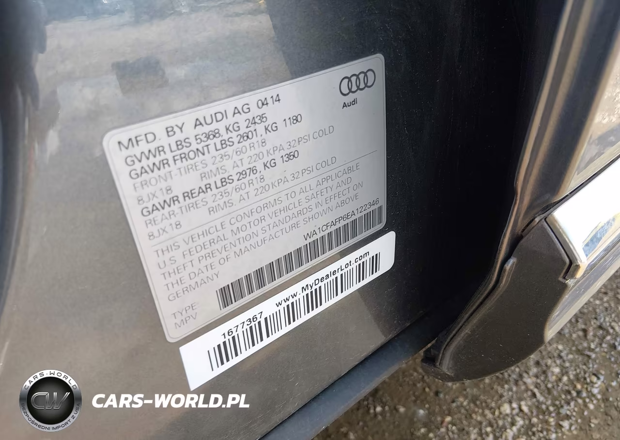 2014 Audi Q5 2.0T Premium VIN:WA1CFAFP6EA122346 - 9