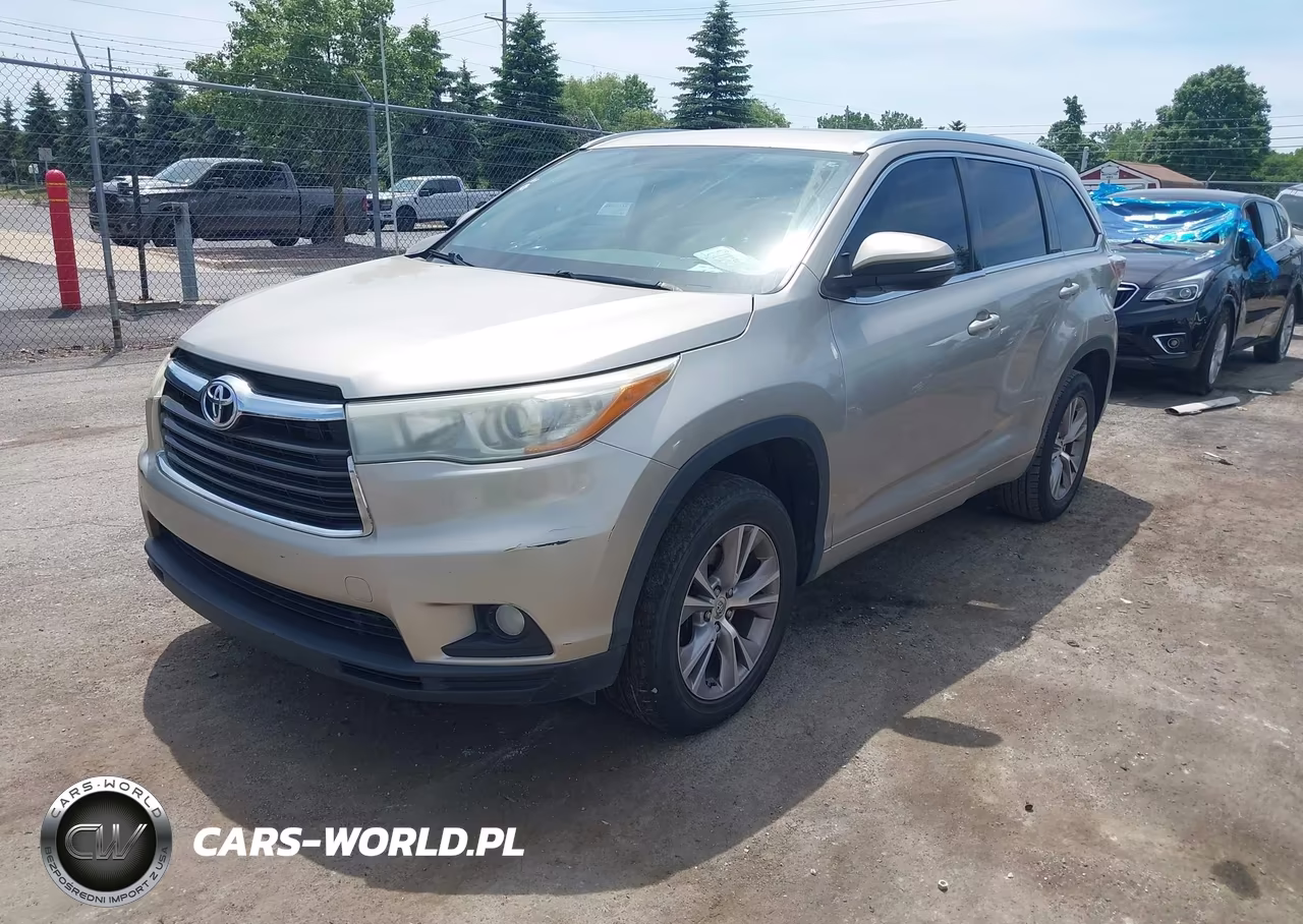 2015 Toyota Highlander Xle V6 VIN:5TDKKRFH5FS095584 - 2