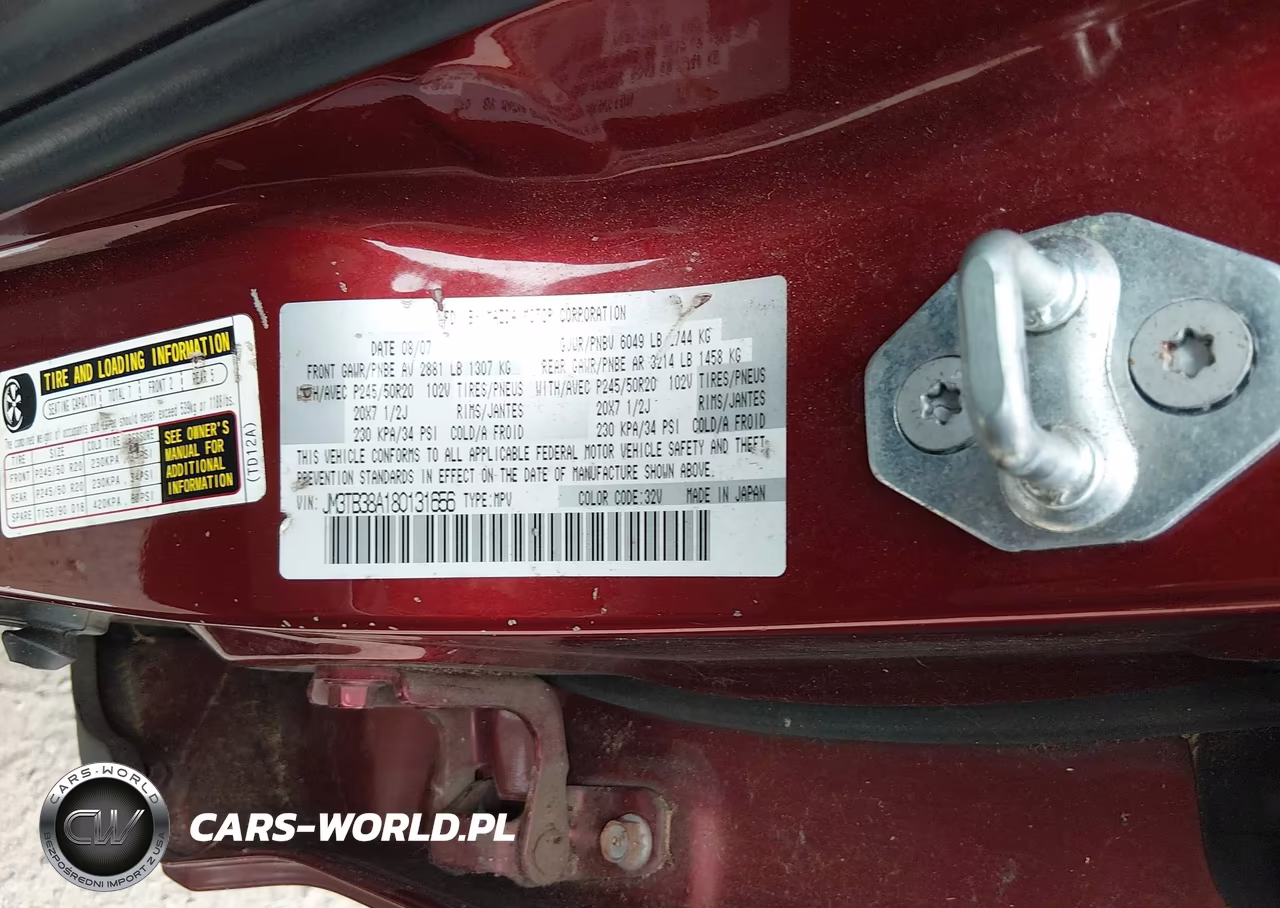 2008 Mazda Cx-9 Grand Touring VIN:JM3TB38A180131656 - 9