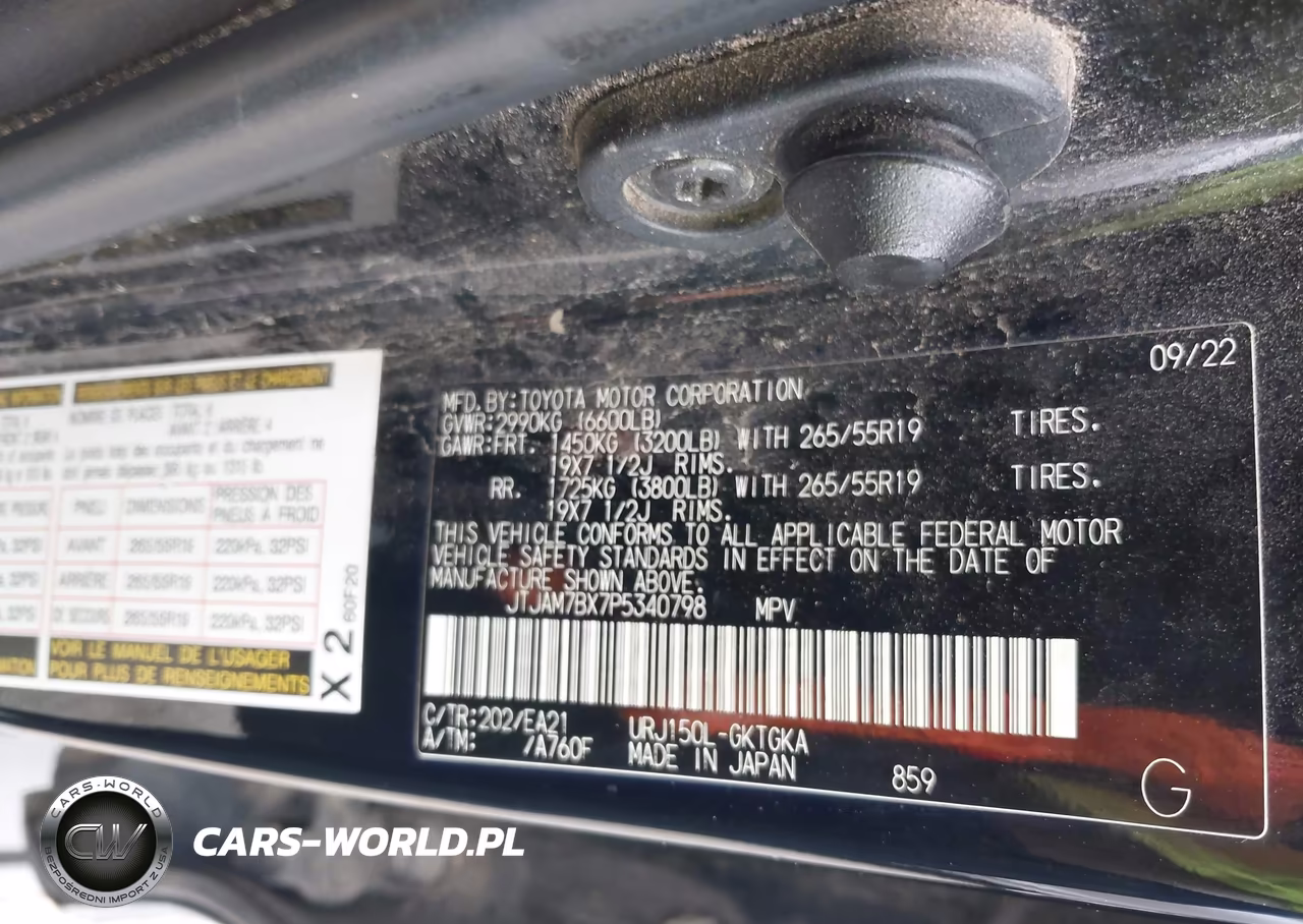 2023 Lexus Gx Gx 460 Premium VIN:JTJAM7BX7P5340798 - 9