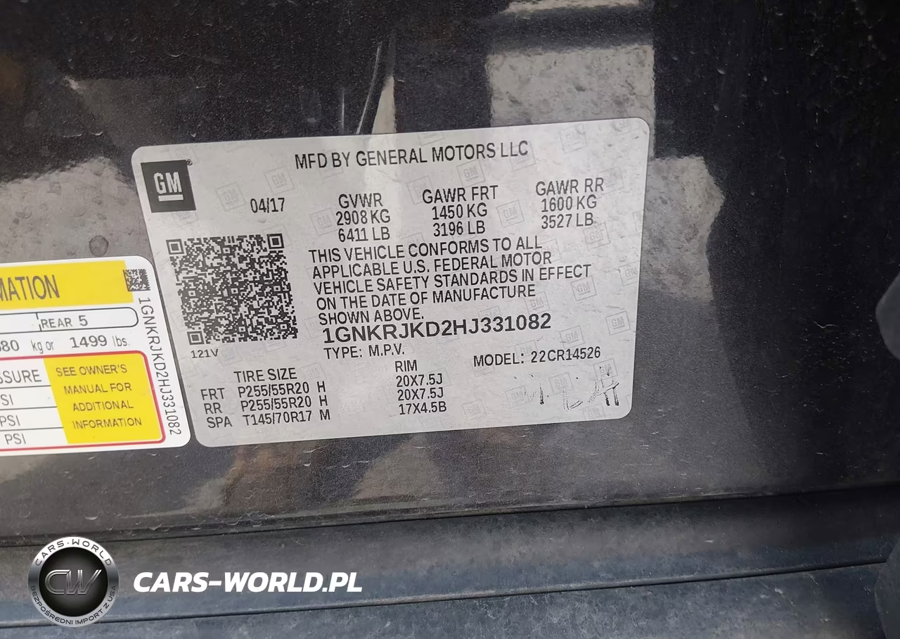 2017 Chevrolet Traverse Premier VIN:1GNKRJKD2HJ331082 - 9