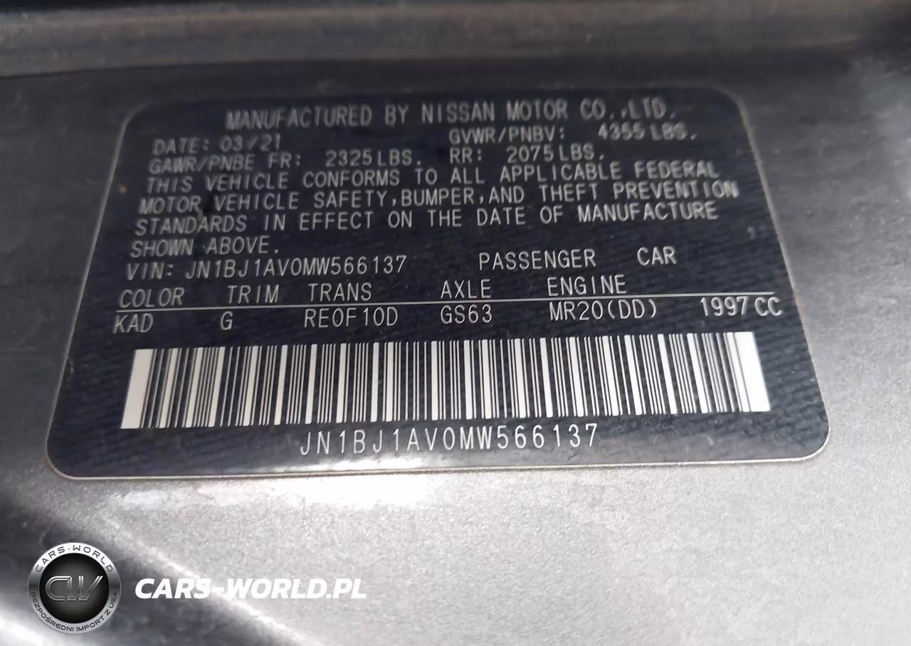 2021 Nissan Rogue Sport S Fwd Xtronic Cvt VIN:JN1BJ1AV0MW566137 - 9