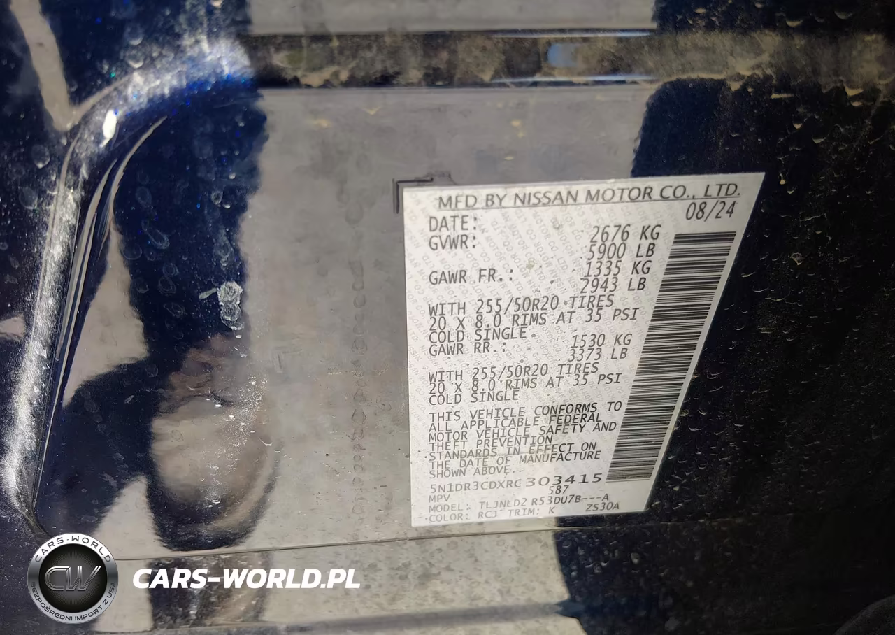 2024 Nissan Pathfinder Sl 4Wd VIN:5N1DR3CDXRC303415 - 9