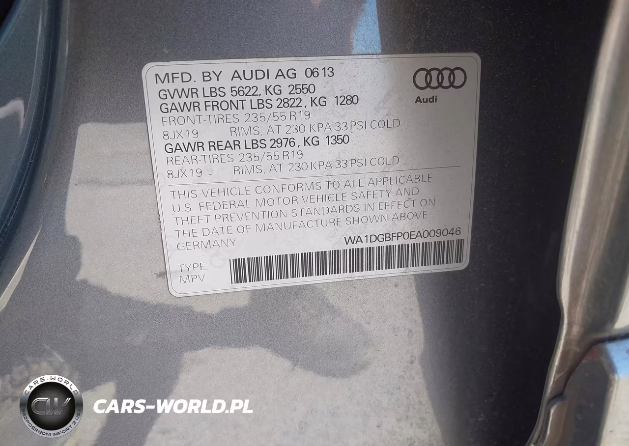 2014 Audi Q5 3.0T Premium Plus VIN:WA1DGBFP0EA009046 - 9