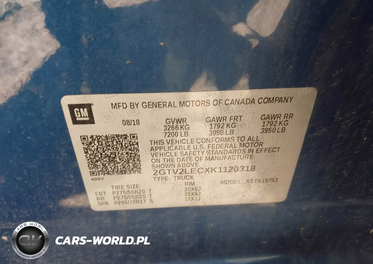 2019 GMC Sierra 1500 Limited VIN:2GTV2LECXK1120318 - 9