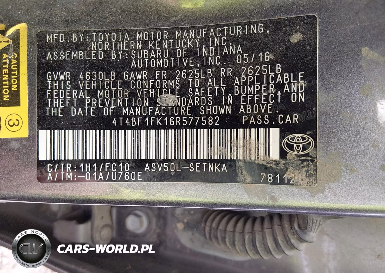 2016 Toyota Camry Le VIN:4T4BF1FK1GR577582 - 9