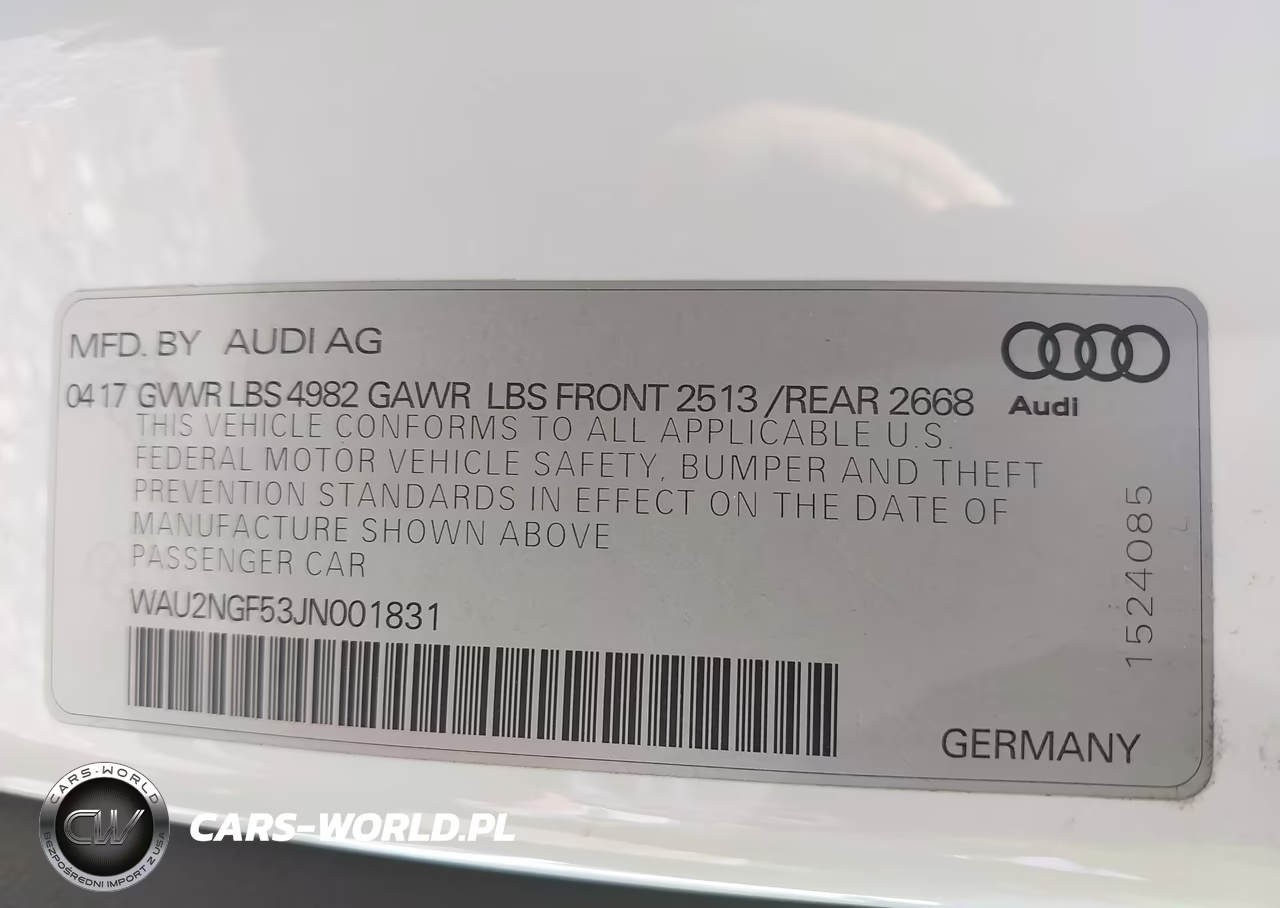 2018 Audi A5 2.0T Premium VIN:WAU2NGF53JN001831 - 9