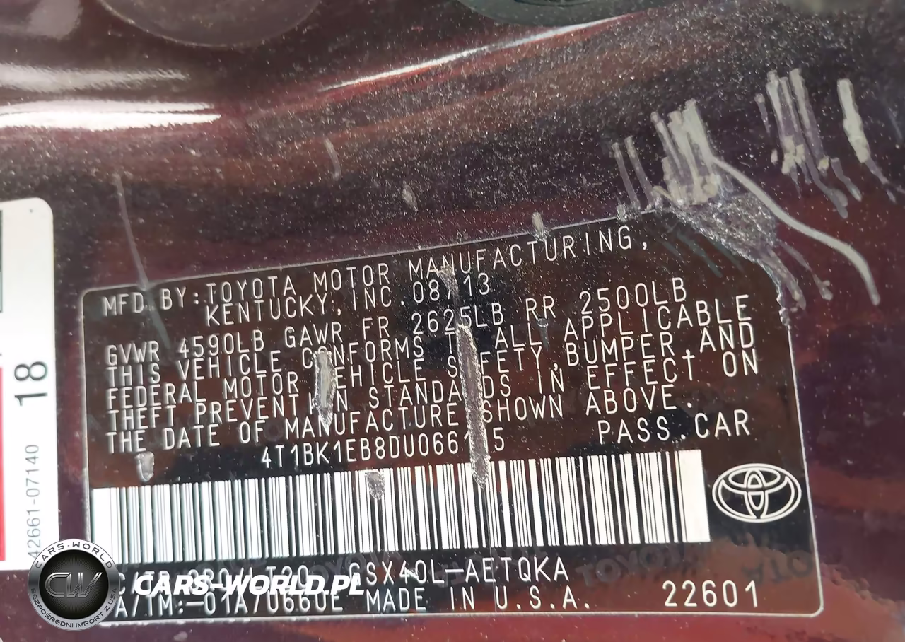 2013 Toyota Avalon Xle Touring VIN:4T1BK1EB8DU066115 - 9