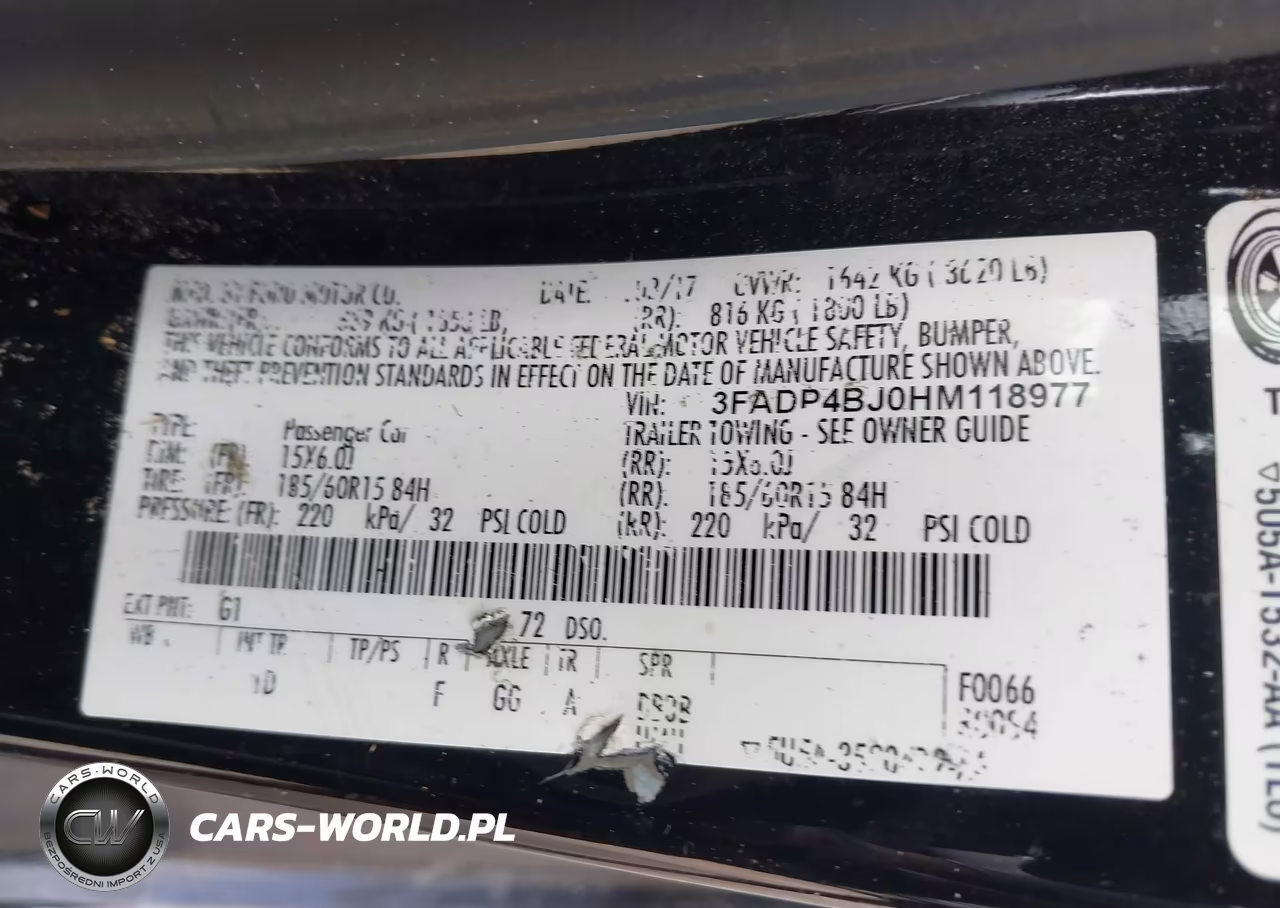 2017 Ford Fiesta Se VIN:3FADP4BJ0HM118977 - 9