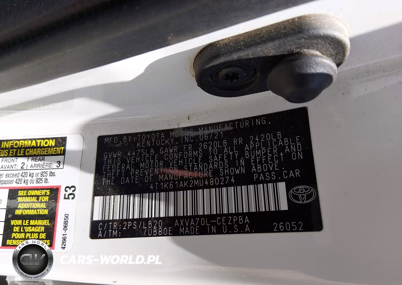 2021 Toyota Camry Xse VIN:4T1K61AK2MU480274 - 9