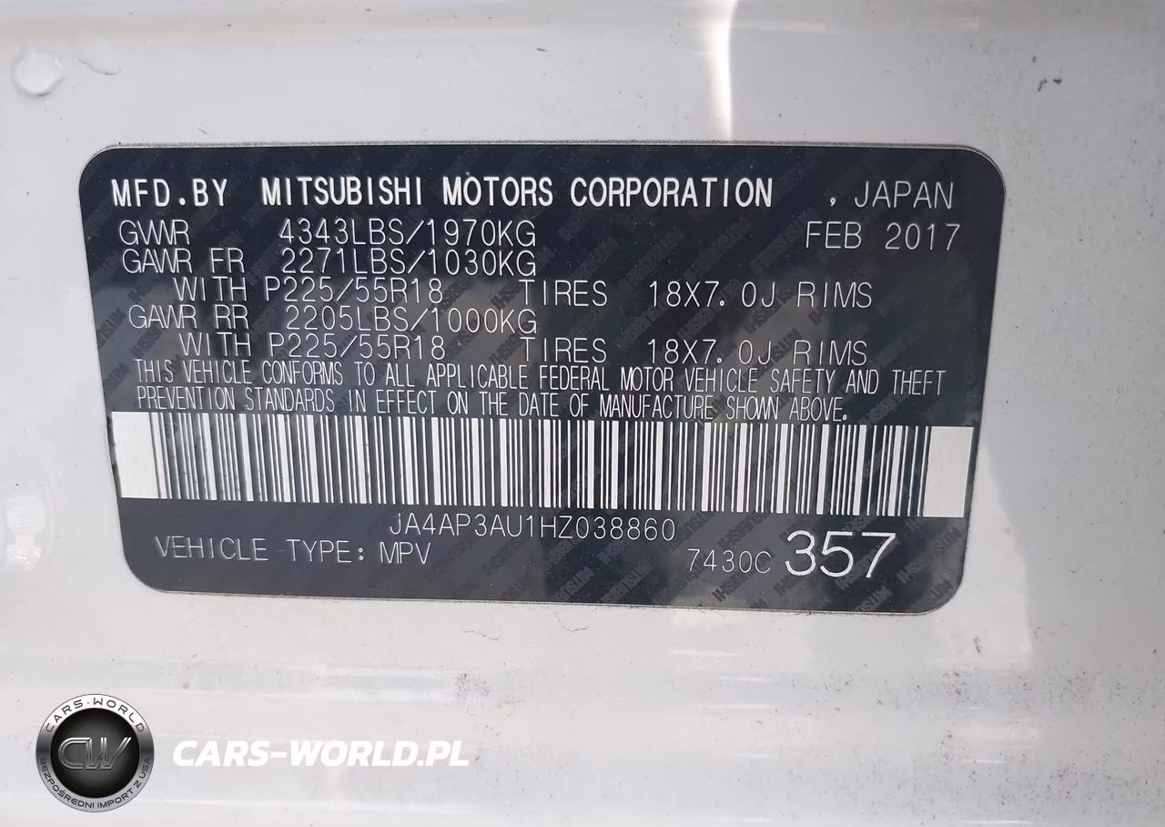 2017 Mitsubishi Outlander Sport 2.0 Es VIN:JA4AP3AU1HZ038860 - 9