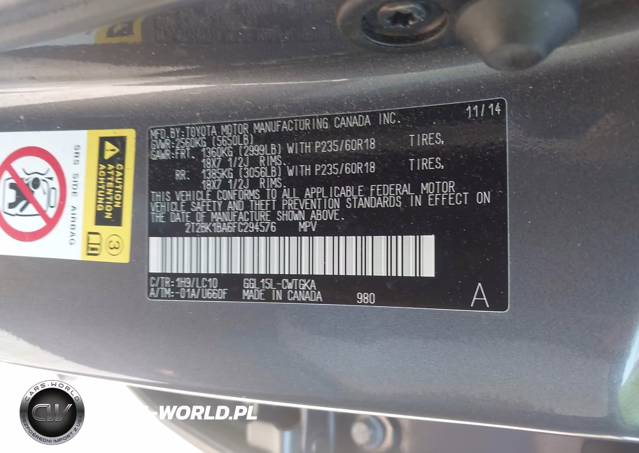2015 Lexus Rx 350 VIN:2T2BK1BA6FC294576 - 9