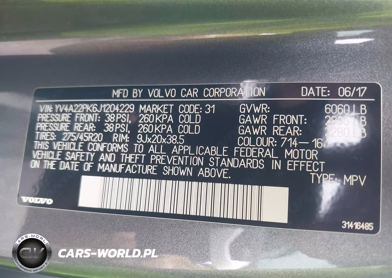 2018 Volvo Xc90 T6 Momentum VIN:YV4A22PK6J1204229 - 9