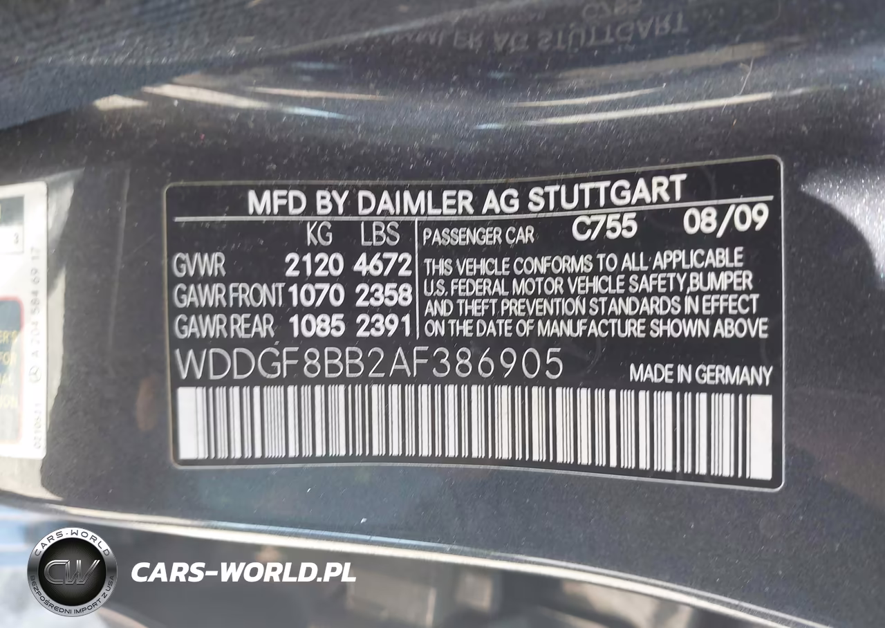2010 Mercedes-Benz C 300 Sport 4Matic VIN:WDDGF8BB2AF386905 - 9