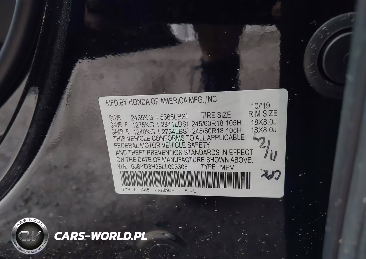 2020 Acura Mdx Standard VIN:5J8YD3H38LL003305 - 9