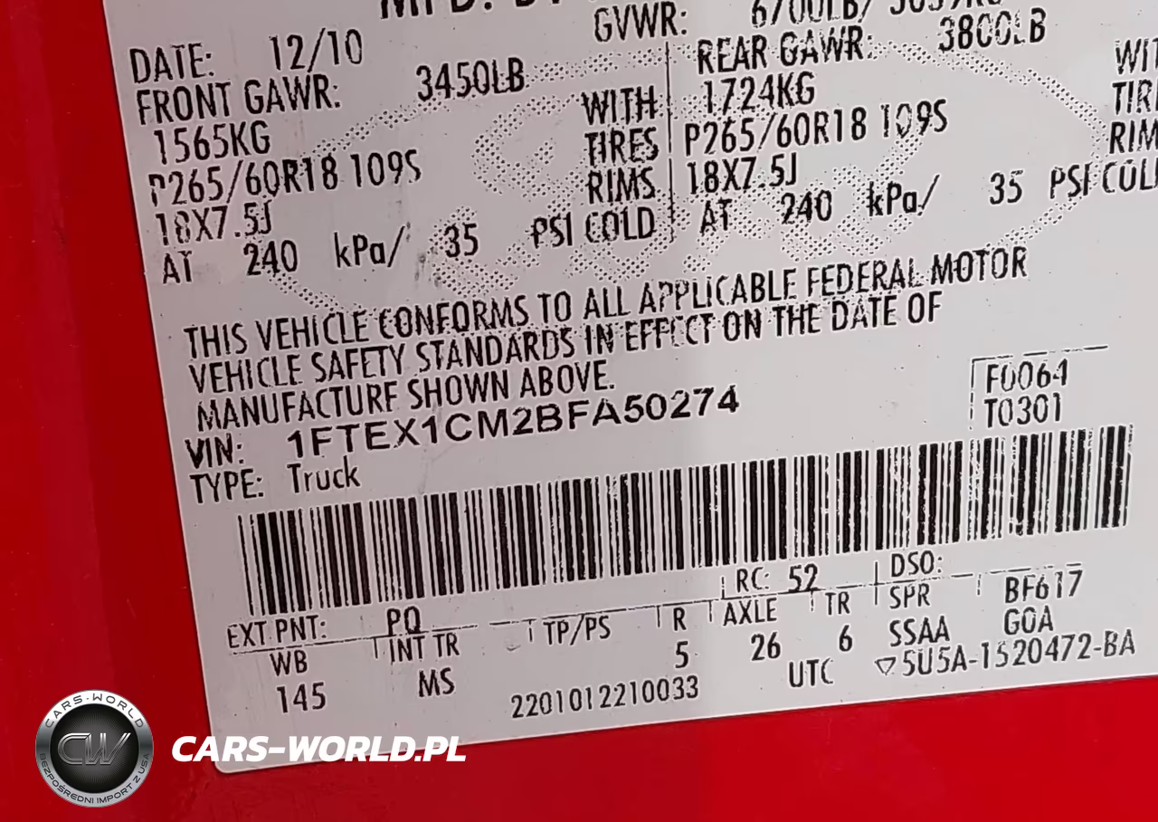 2011 Ford F-150 Xlt VIN:1FTEX1CM2BFA50274 - 9