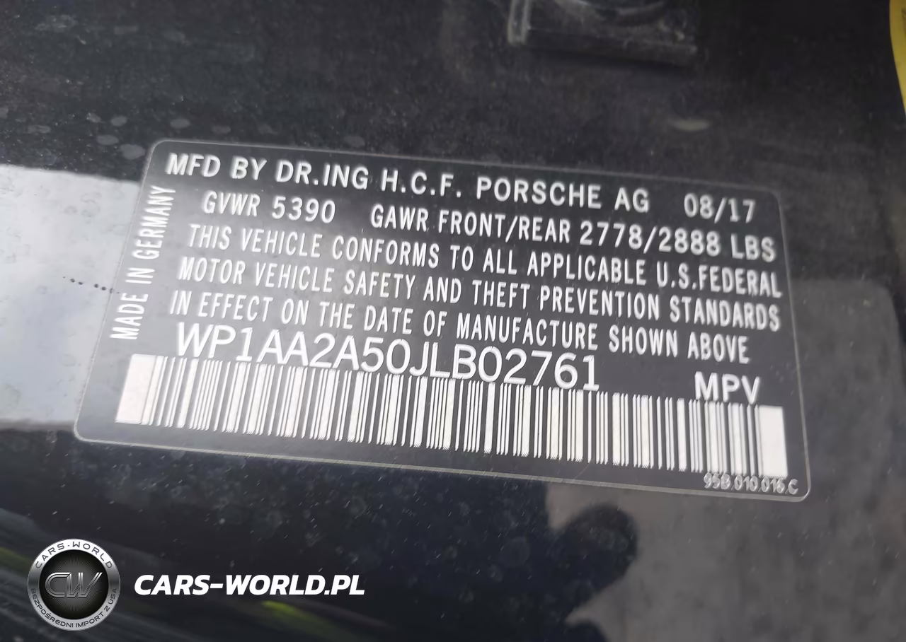 2018 Porsche Macan VIN:WP1AA2A50JLB02761 - 9
