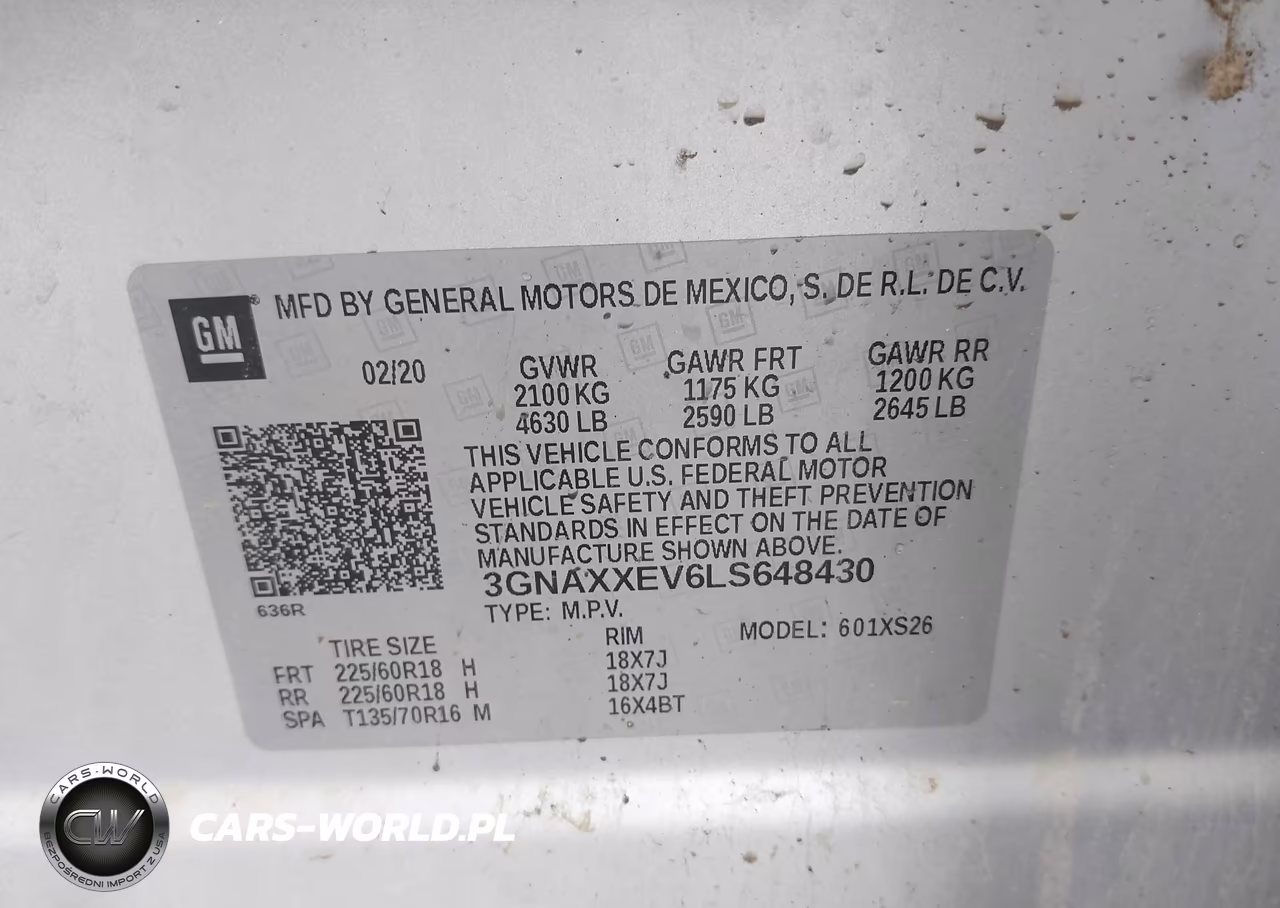 2020 Chevrolet Equinox Awd Premier 1.5L Turbo VIN:3GNAXXEV6LS648430 - 9