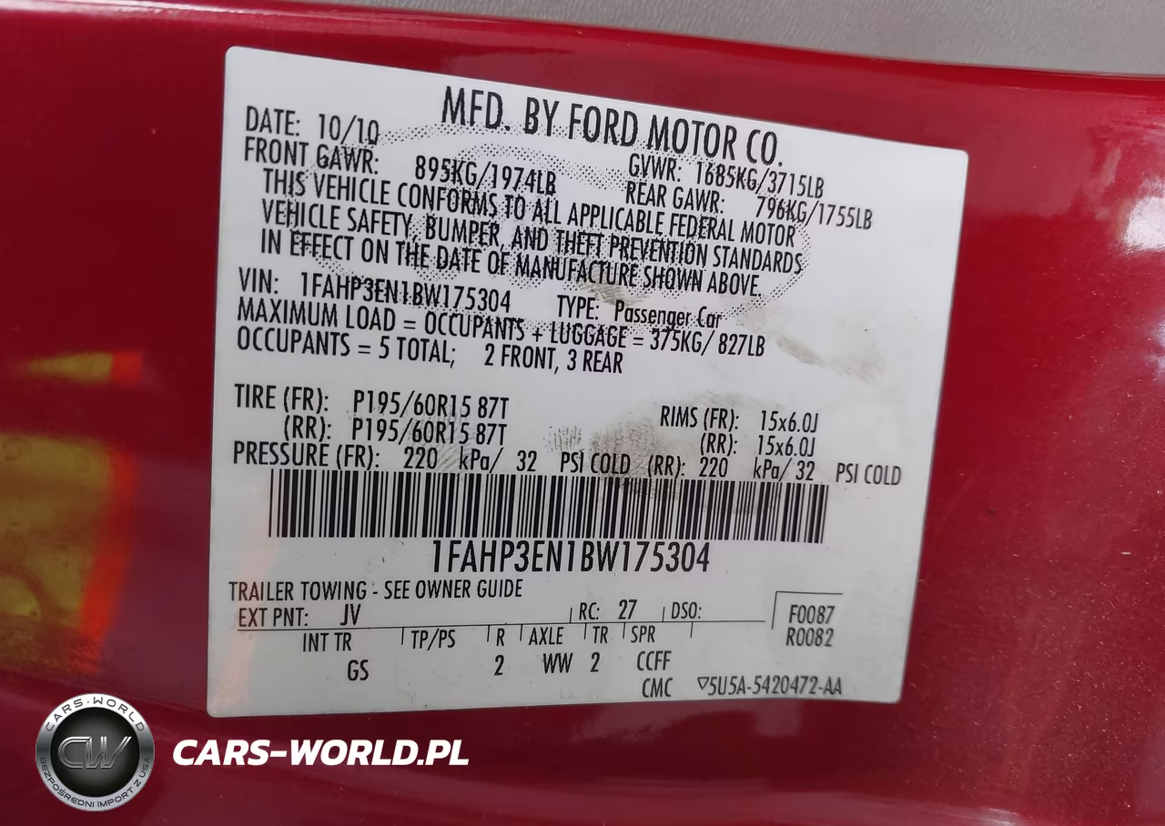 2011 Ford Focus S VIN:1FAHP3EN1BW175304 - 9
