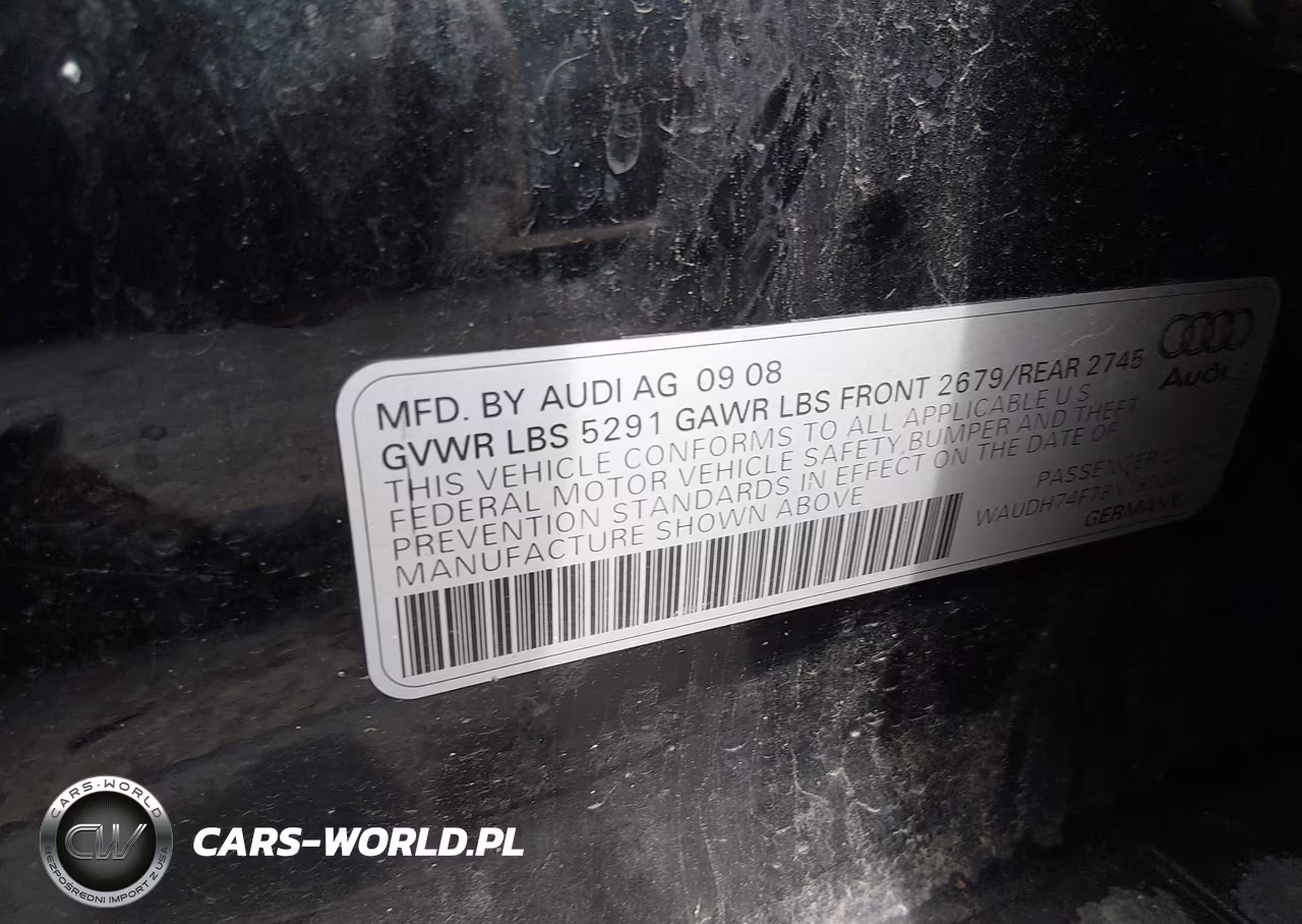 2008 Audi A6 3.2 VIN:WAUDH74F78N182065 - 9