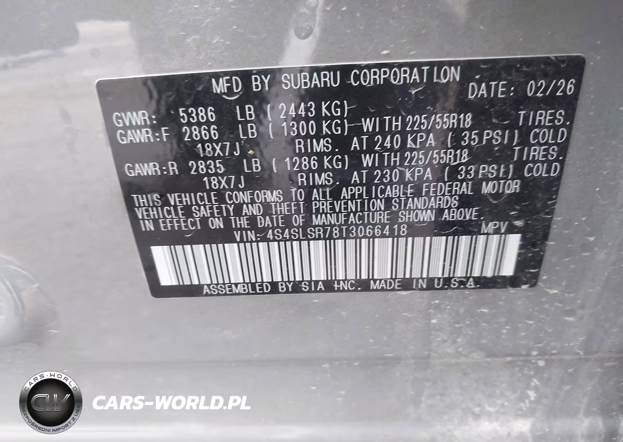 2026 Subaru Forester Limited VIN:4S4SLSR78T3066418 - 9