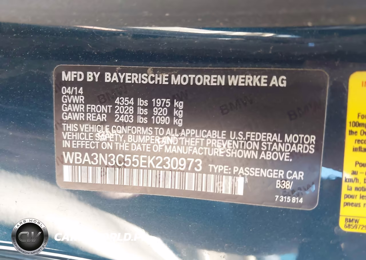 2014 BMW 4 Series 428I VIN:WBA3N3C55EK230973 - 9