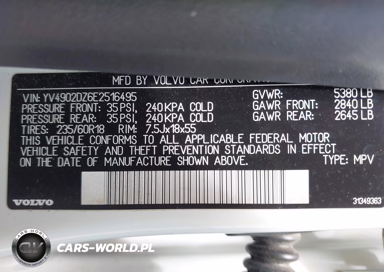 2014 Volvo Xc60 T6 R-Design Premier Plus VIN:YV4902DZ6E2516495 - 9