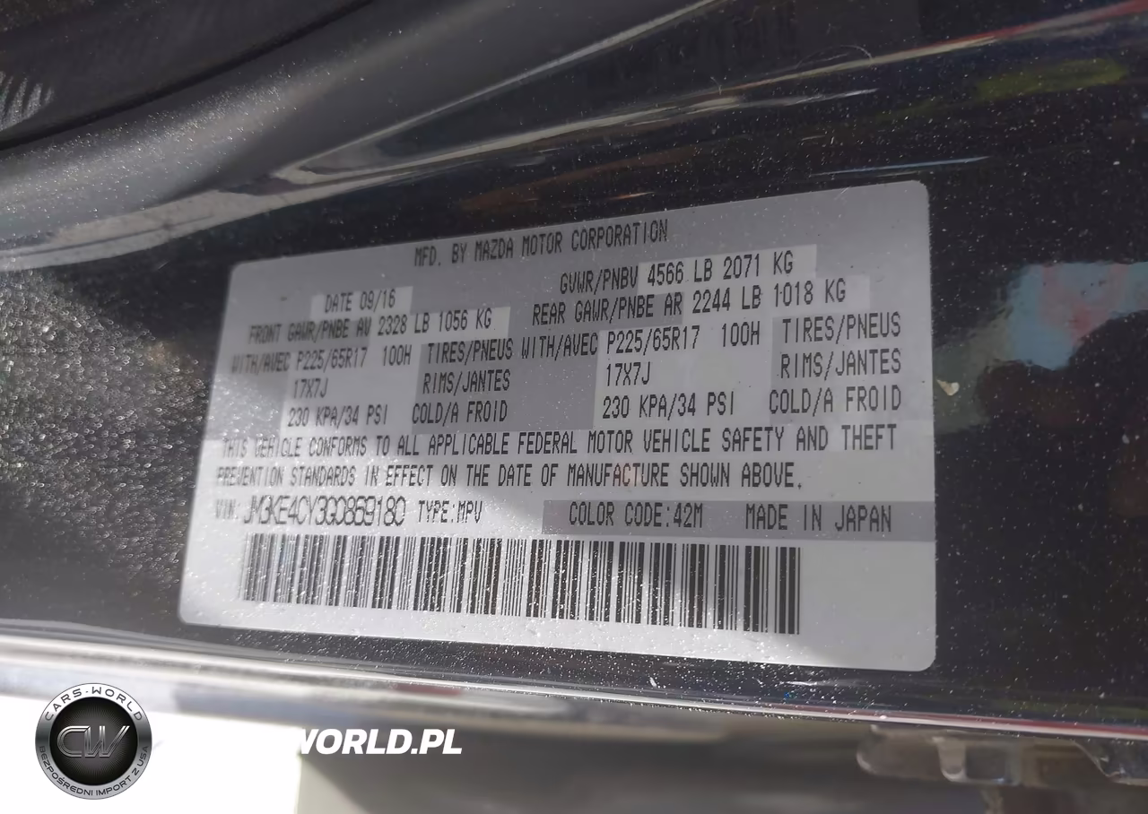 2016 Mazda Cx-5 Touring VIN:JM3KE4CY3G0869180 - 9