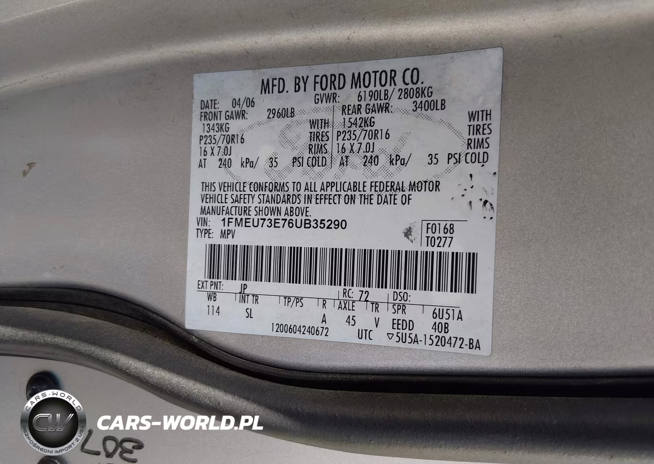 2006 Ford Explorer Xlt VIN:1FMEU73E76UB35290 - 9