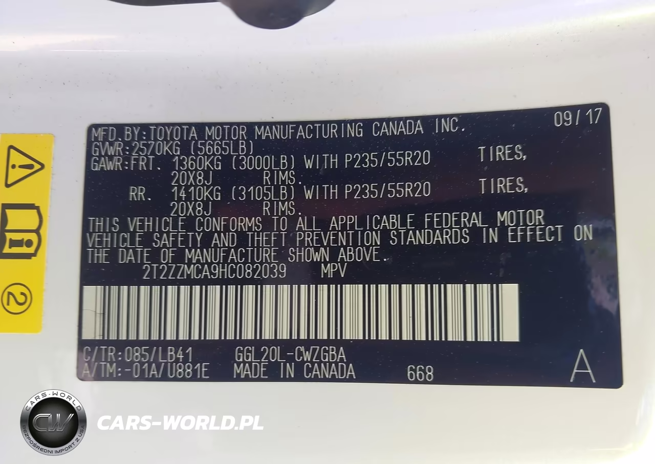 2017 Lexus Rx 350 VIN:2T2ZZMCA9HC082039 - 9