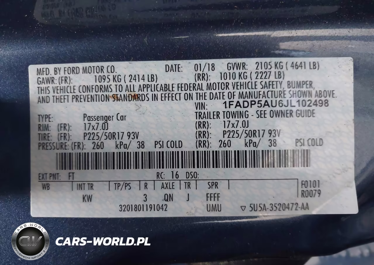 2018 Ford C-Max Hybrid Se VIN:1FADP5AU6JL102498 - 9