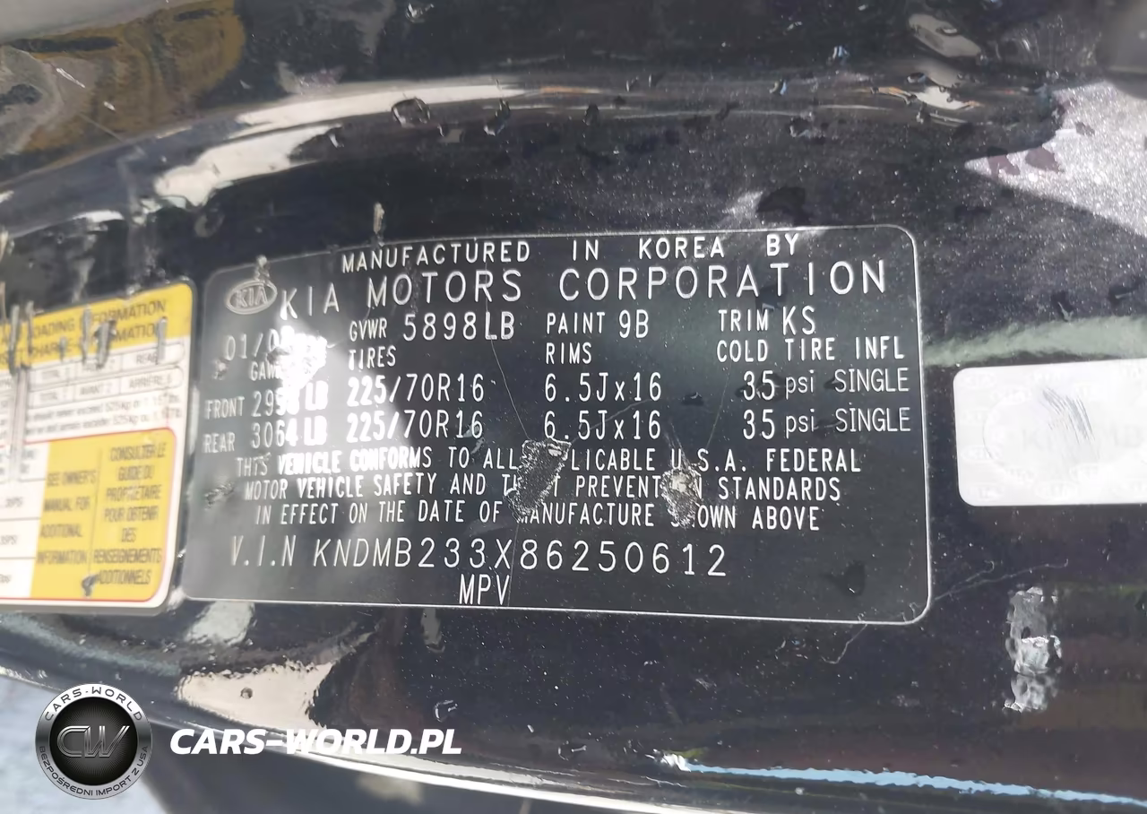 2008 Kia Sedona Lx VIN:KNDMB233X86250612 - 9