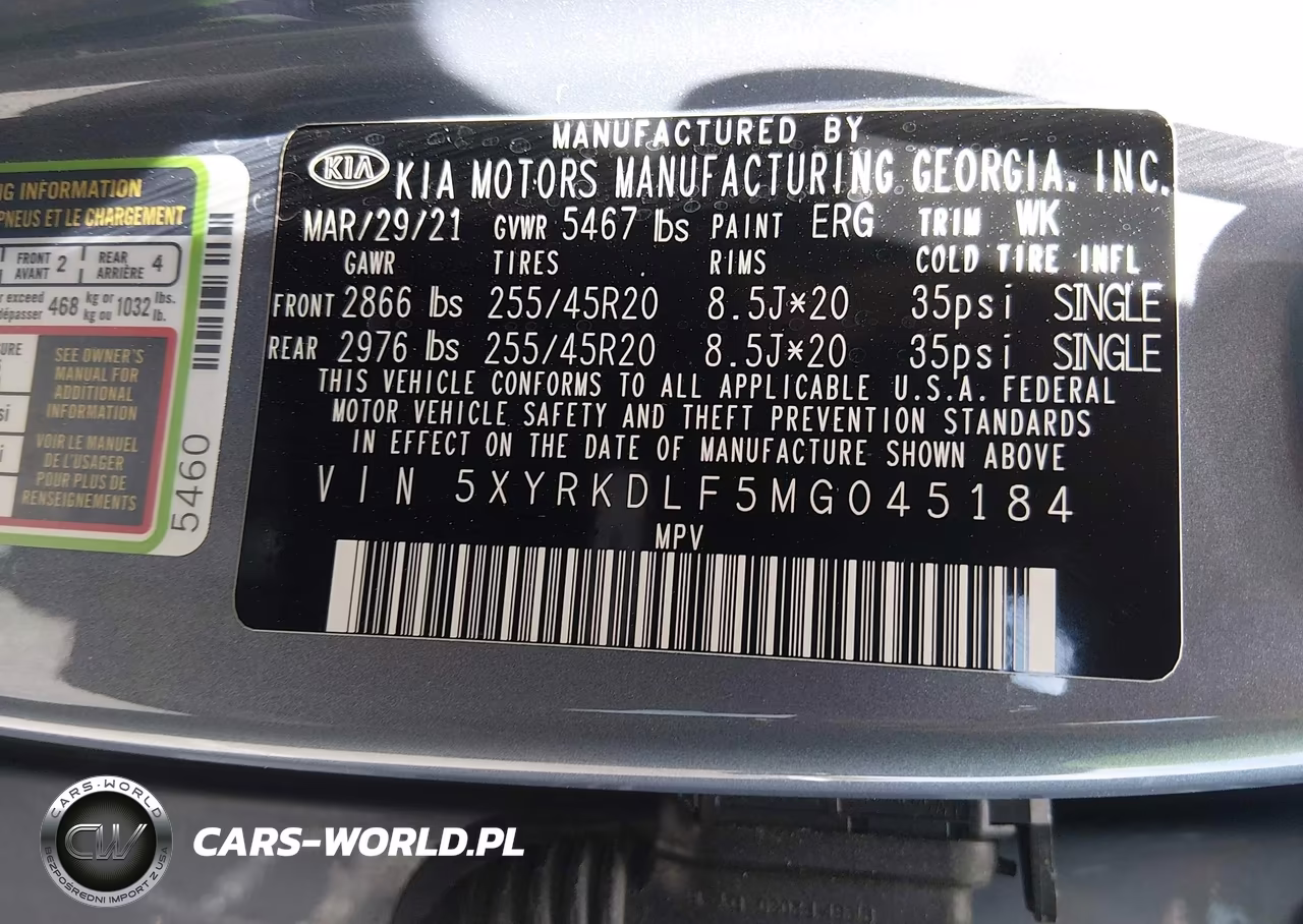 2021 Kia Sorento Sx VIN:5XYRKDLF5MG045184 - 9