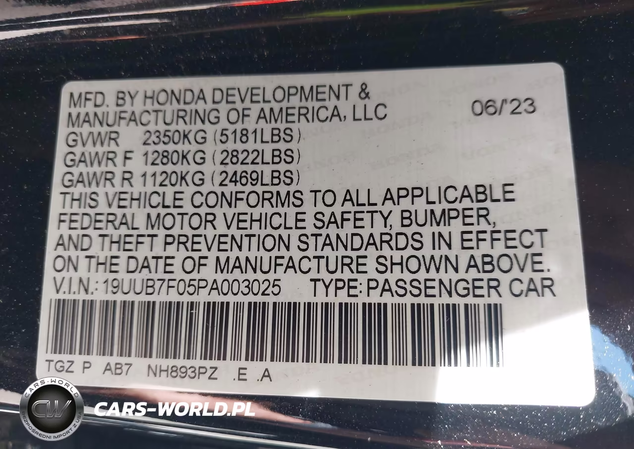 2023 Acura Tlx Type S-Type S Pmc Edition VIN:19UUB7F05PA003025 - 9