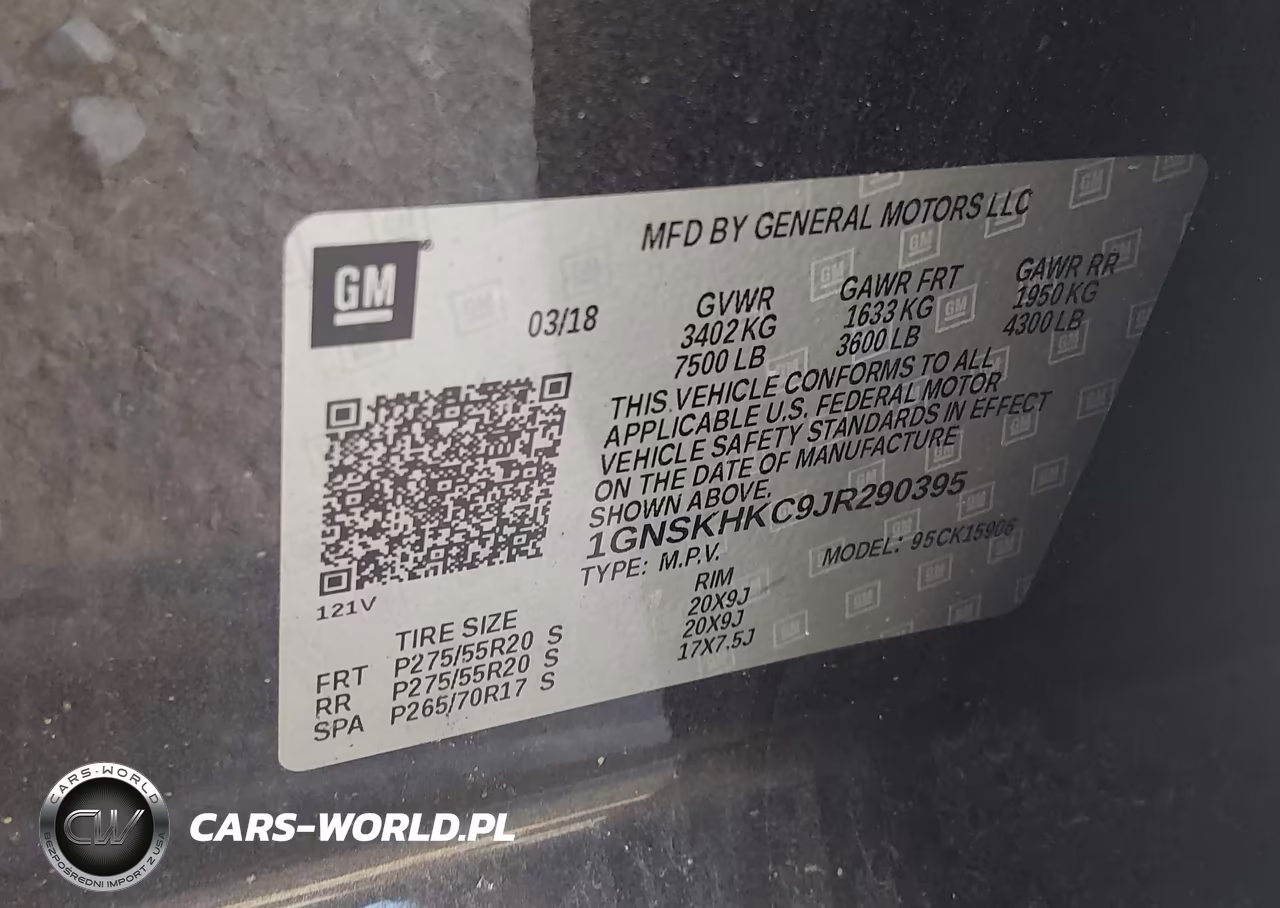 2018 Chevrolet Suburban Lt VIN:1GNSKHKC9JR290395 - 9